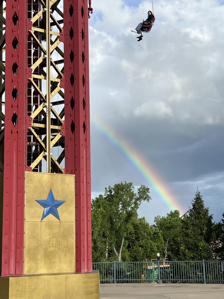 Riding the rainbow