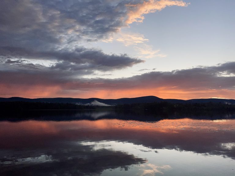 Mirrored image on water