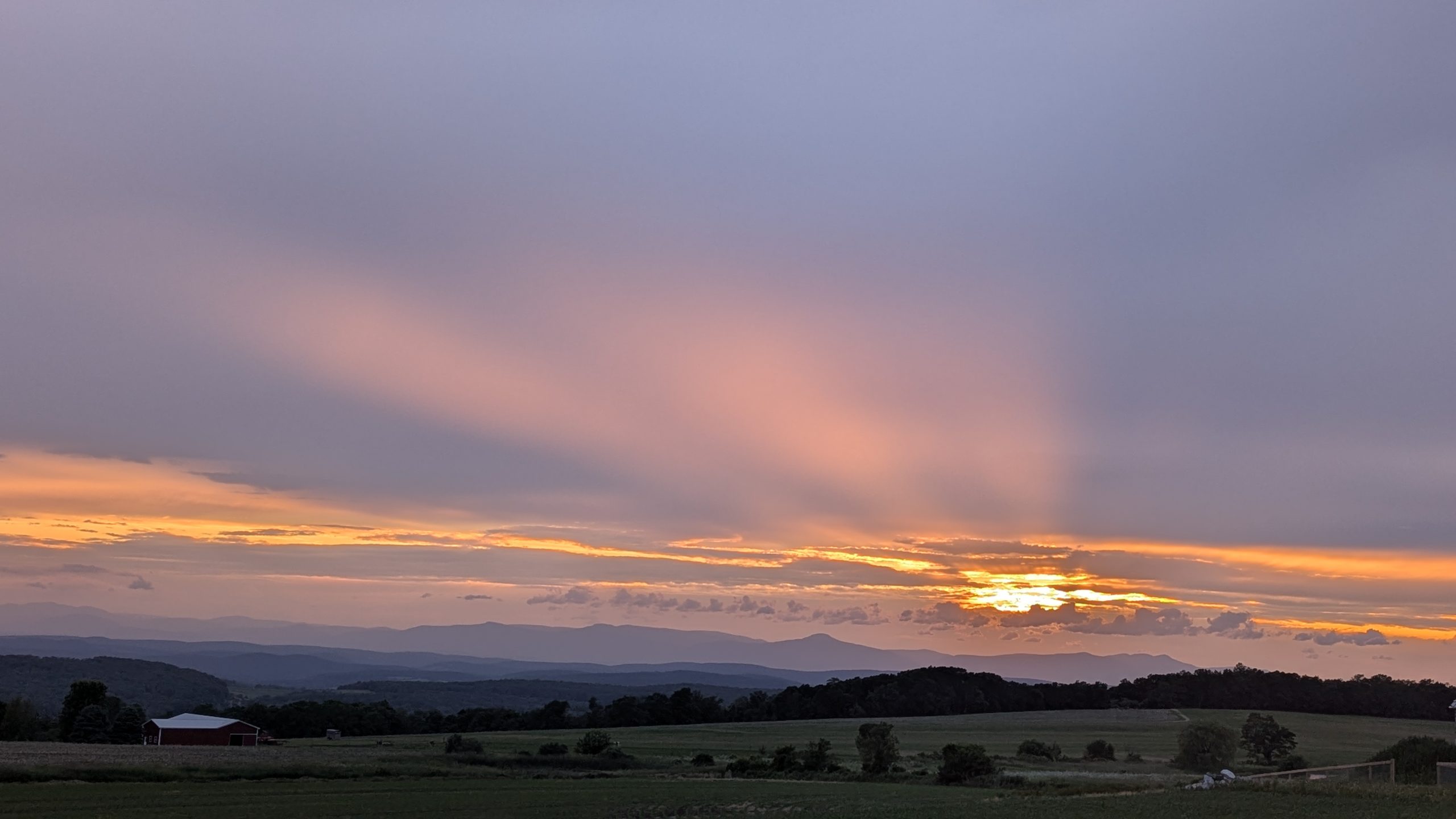 Sunset Over the Catskills