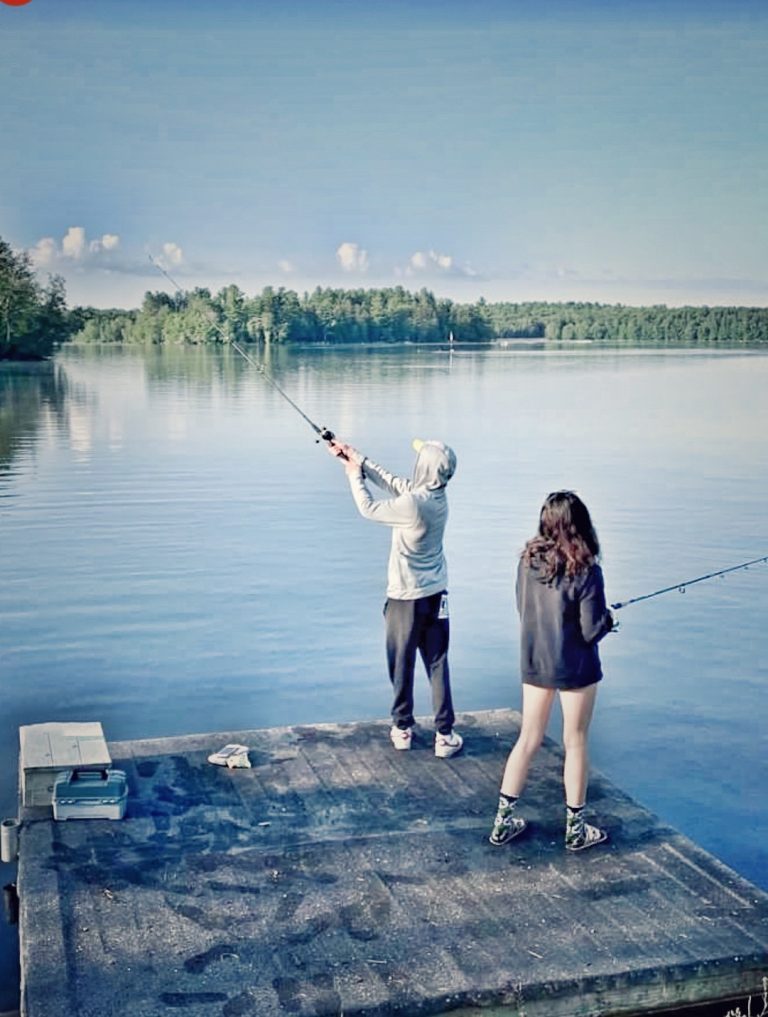 Clear and perfect morning to catch a fish
