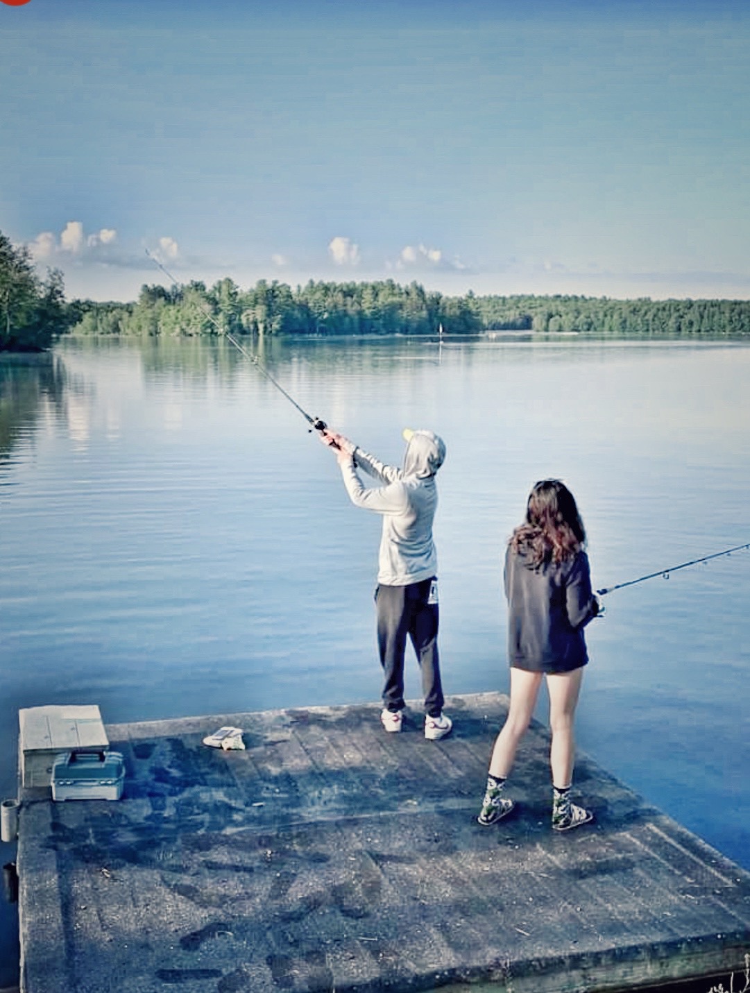 Clear and perfect morning to catch a fish