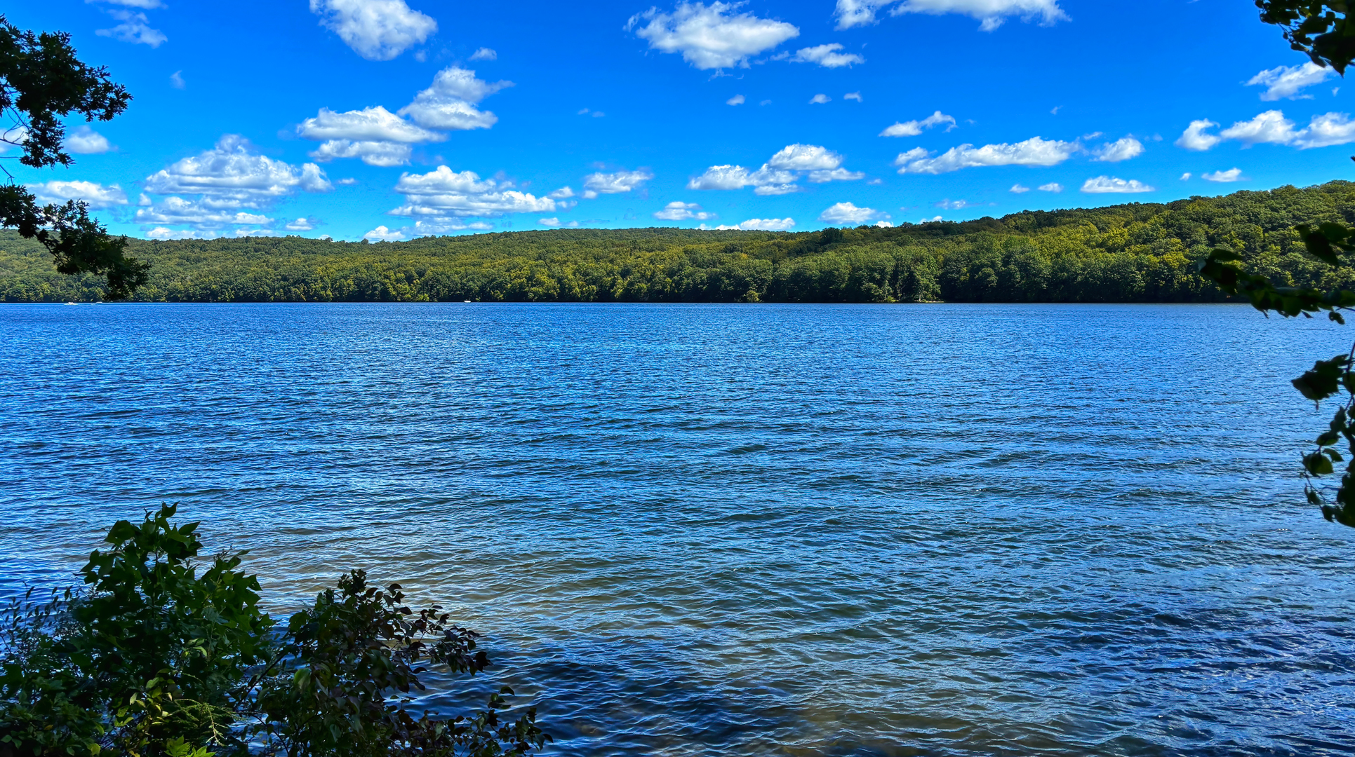 Relaxing view at Lake Lillinonah, Upper Paugussett State Forest, August 31, 2025.
